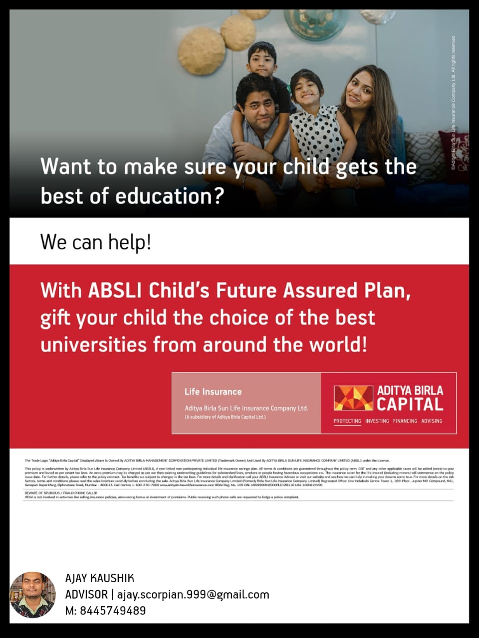 ABSLI Child future assured plan